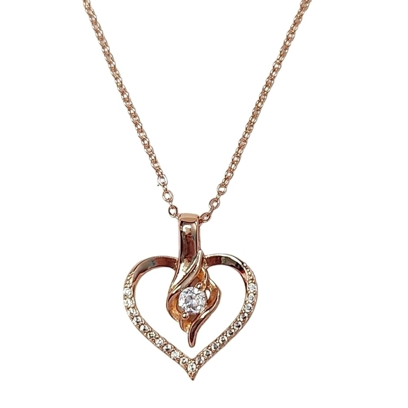 NEW 18K Rose Gold Plated Necklace - Picture 1 of 3
